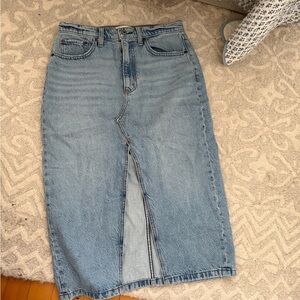 Abercrombie & Fitch Light Blue Denim Skirt